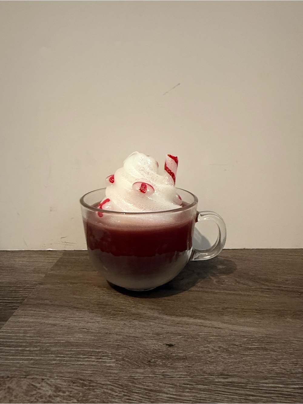 Super Cute Martha Stewart Holiday Peppermint Hot Chocolate Candle- NWOT
